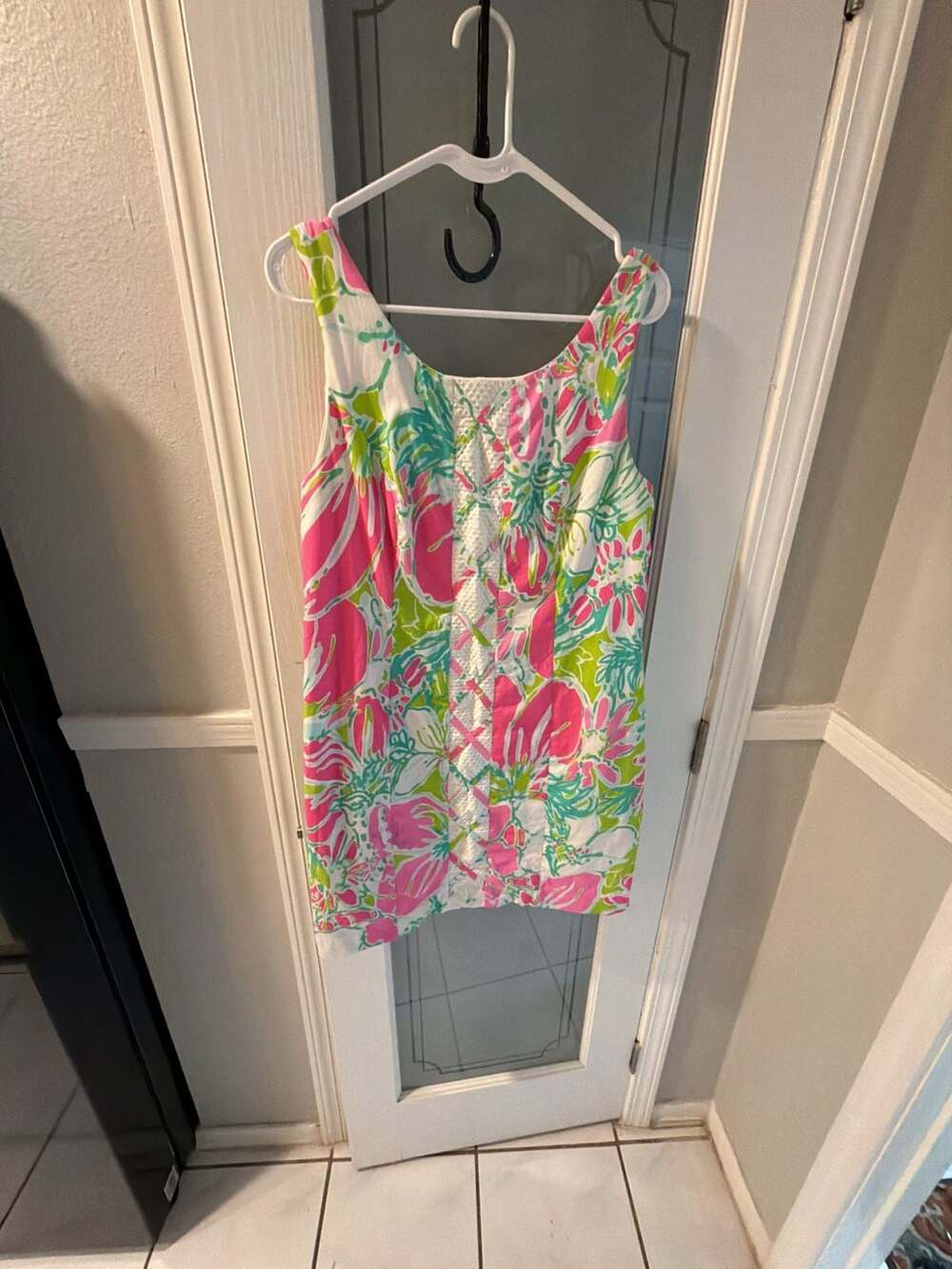 Lilly Pulitzer Cathy Shift Dress in Don't Give A Cluck Print